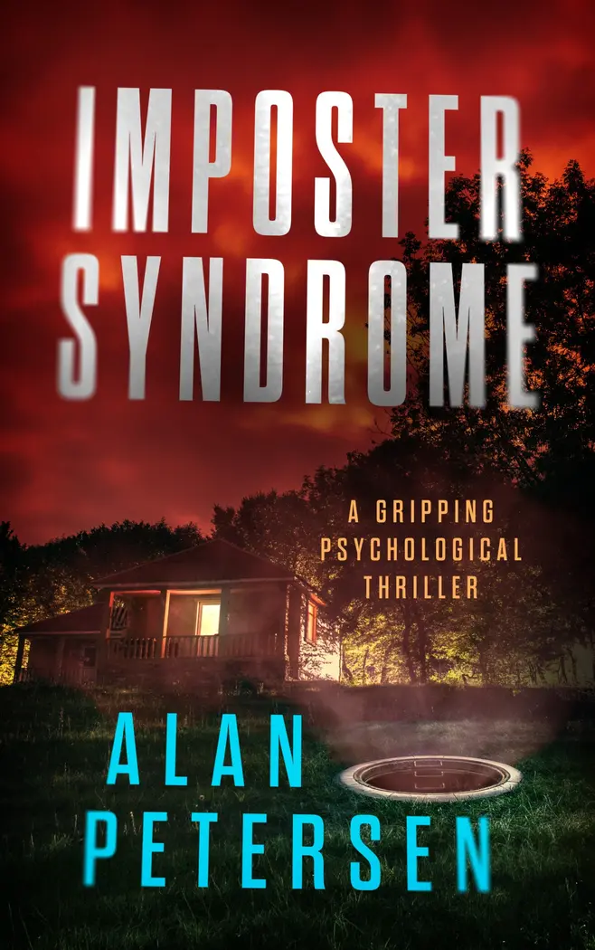 Imposter Syndrome psychological thriller book cover by Alan Petersen
